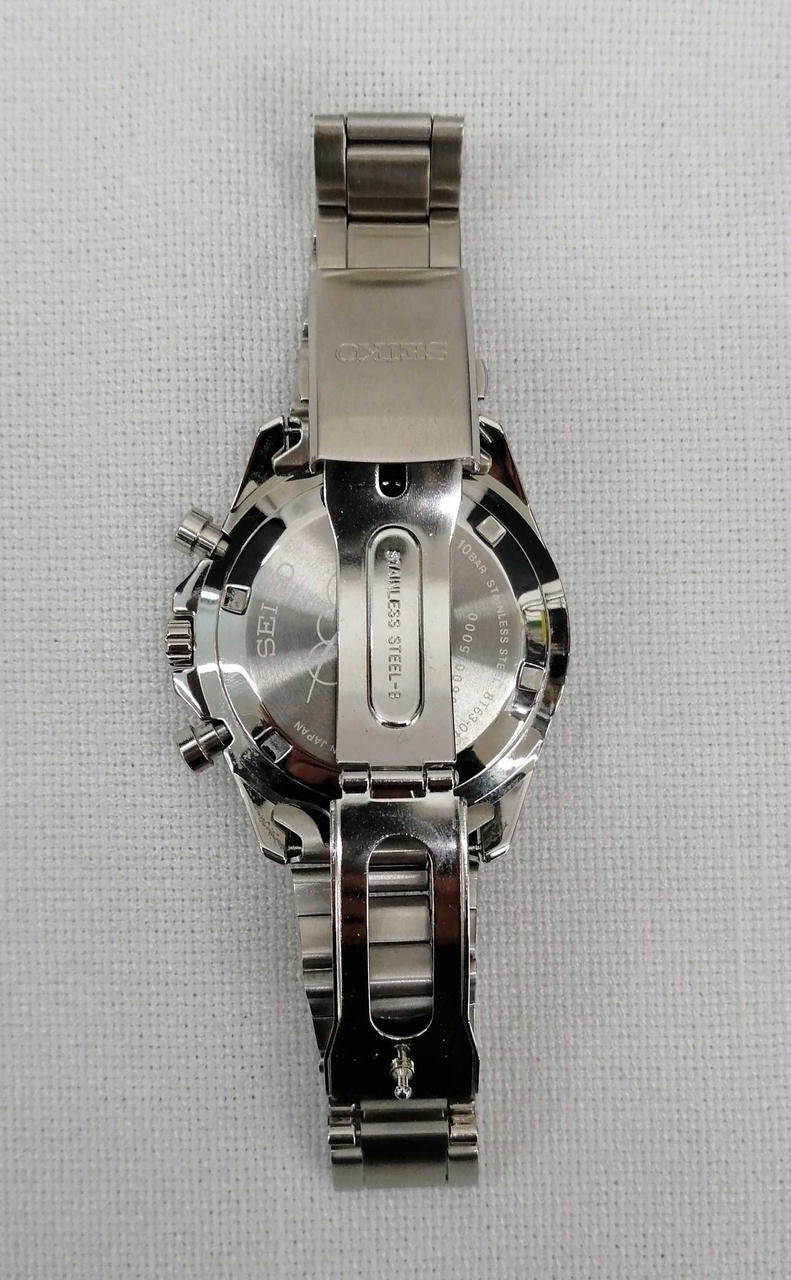 Seiko Watch Chronograph Quartz 8T63-01M0 Used in Japan