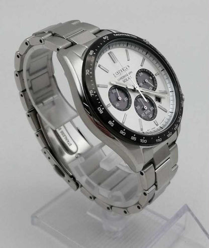 Seiko Watch Chronograph Solar SS SBPY165 Used in Japan