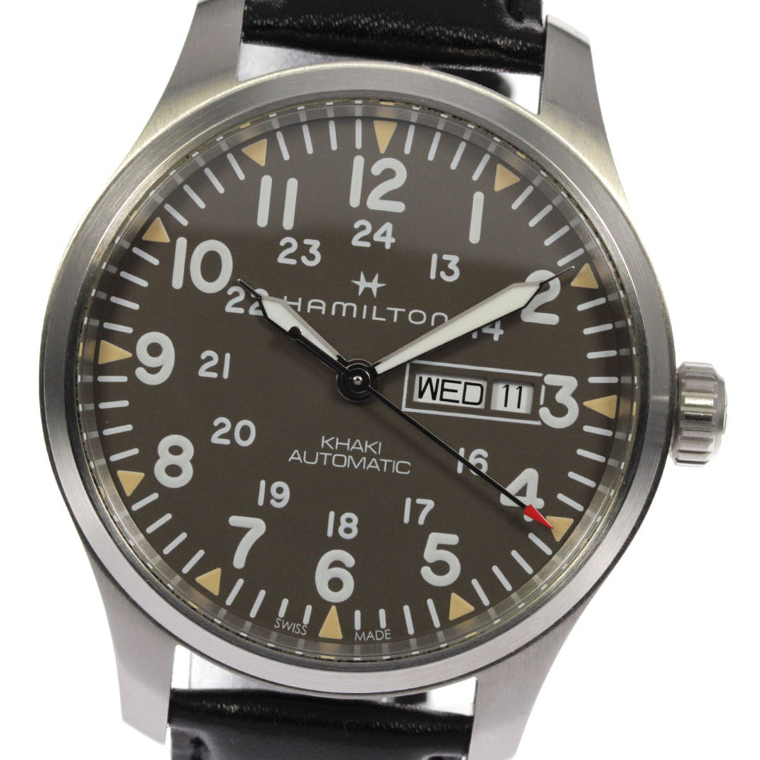 Hamilton Watch H705350 Khaki Field Day Date Automatic Winding Men's Used in Japa