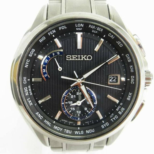 Seiko Brightz Watch SAGA289 Solar Silver Used in Japan