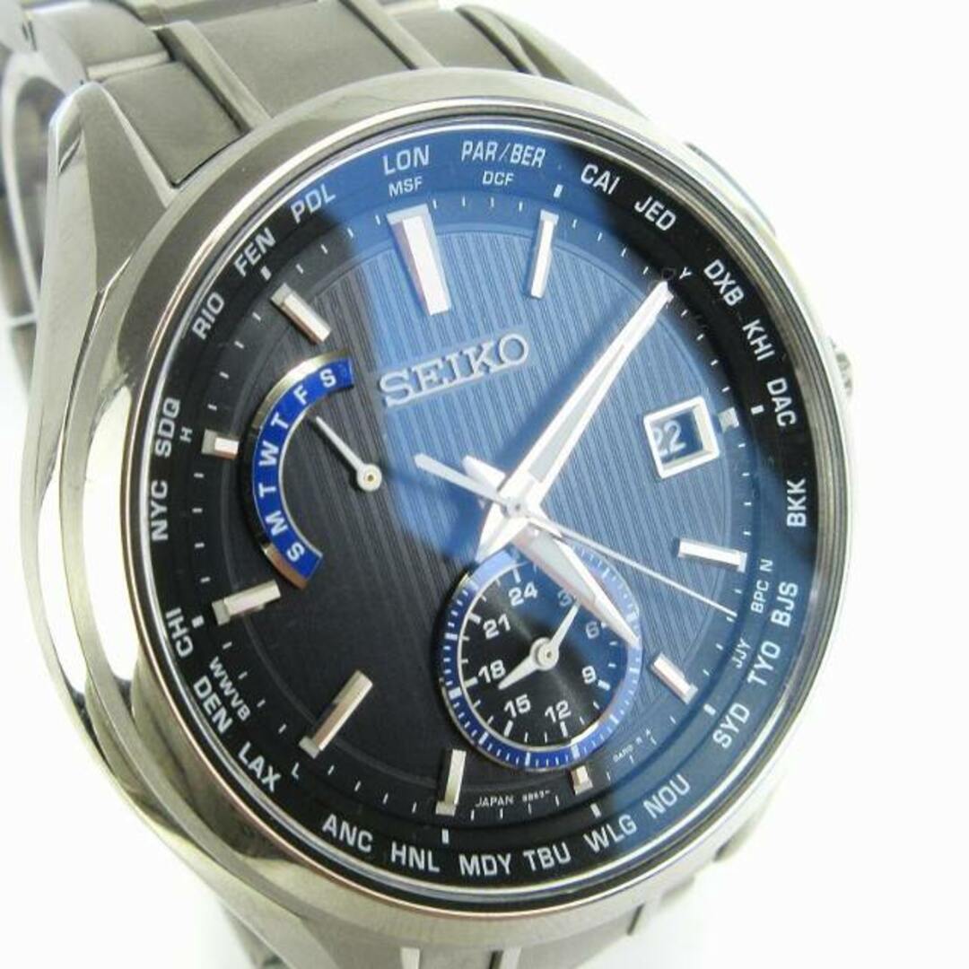 Seiko Brightz Watch SAGA289 Solar Silver Used in Japan