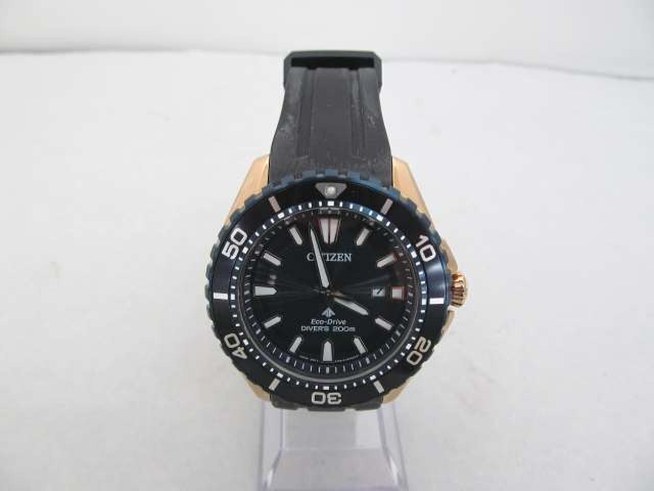 Citizen Watch Eco Drive Black Gold BN0196-01L Used in Japan