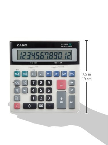 CASIO Standard Calculator Desk Type 12 Digit DS-120TW New From Japan