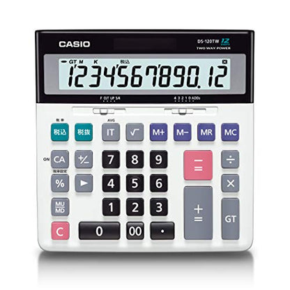 CASIO Standard Calculator Desk Type 12 Digit DS-120TW New From Japan