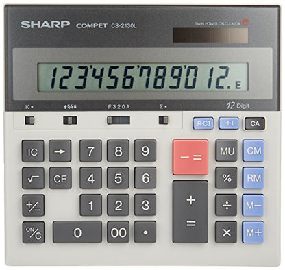 SHARP Practical Calculator Desktop Type 12 Digit CS-2130L