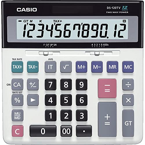 CASIO Standard Calculator Desk Type 12 Digit DS-120TW New From Japan