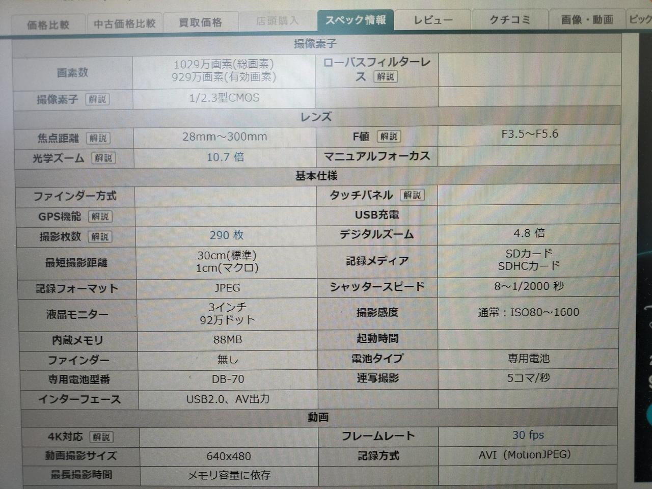 Ricoh Digital Camera Model number: CX2 Used in Japan F/S