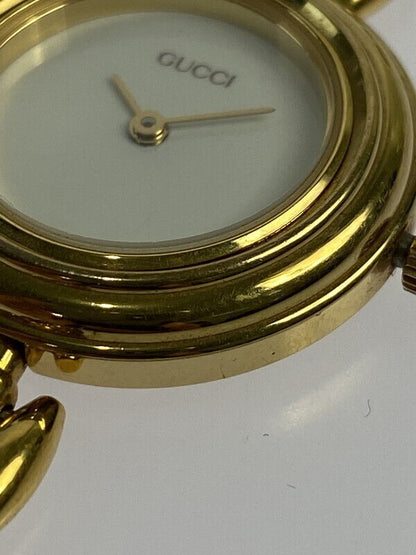 Vintage Gucci Change Bezel 6 Quartz Watch 11 12.2 w/box Used in Japan F/S