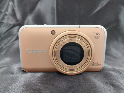 Canon Digital Camera POWERSHOT SX210 IS w/box Used in Japan F/S