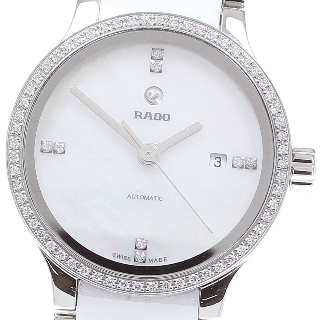 Rado Watch Centrix Diamond Bezel Automatic Ladies w/Box and paper Used in Japan