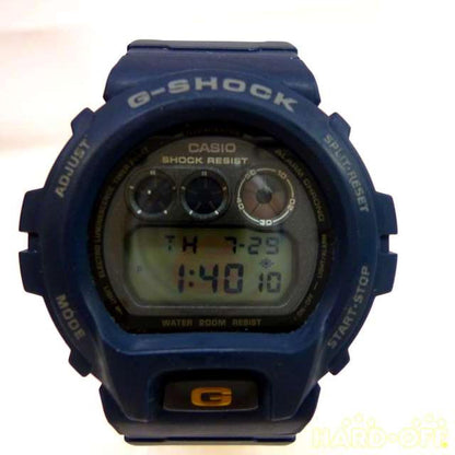 Casio G-Shock DW-069 Navy Gray x Yellow Used in Japan F/S