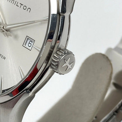 Hamilton Watch Jazzmaster Date H324510 Silver Quartz Men's w/box Used in Japan F