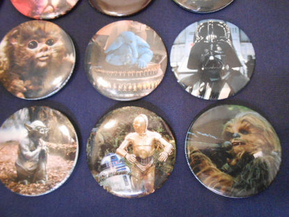 Rare Star Wars 1983 edition 12 types Badge Unused Pin Badge Used in Japan