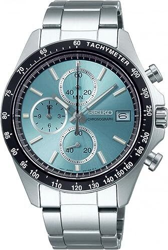 SEIKO Chronograph Quartz Watch for Men SBTR029 Turquoise Blue New From Japan F/S