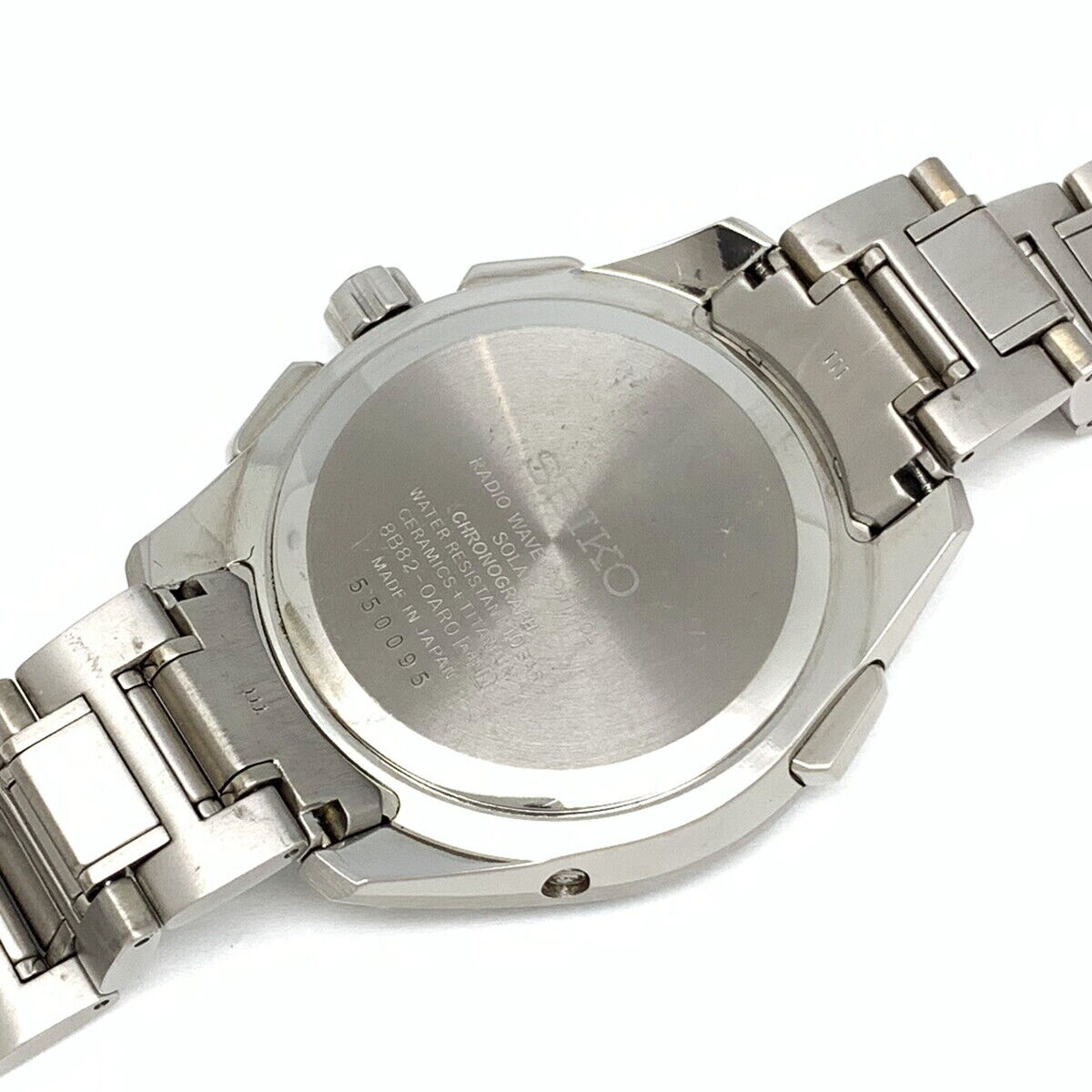 Seiko Watch Brightz Chronograph SAGA181 Solar Radio Used in Japan