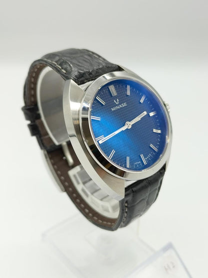 Rare MINASE Watch Model Number: M3M3-BK-KBK-S Used in Japan F/S