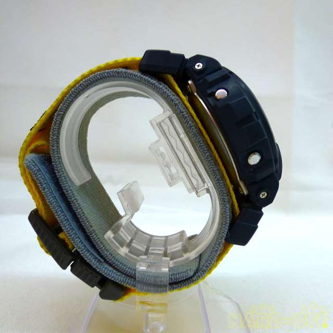 Casio G-Shock DW-069 Navy Gray x Yellow Used in Japan F/S