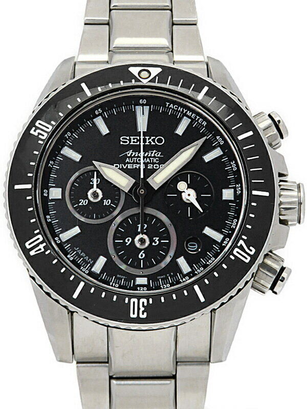 Seiko Watch Brights Ananta Mechanical Chronograph Divers SAEK013 8R39-00A0 Used