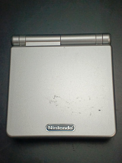 Nintendo Gameboy Advance SP AGS-001 Platinum Silver Used in Japan F/S