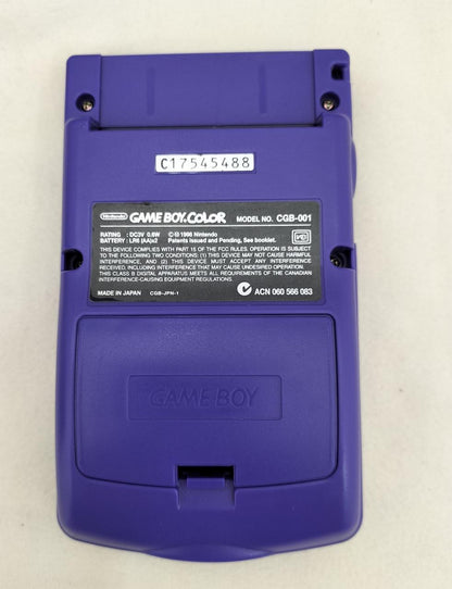 Nintendo Game Boy Color CGB-S-PUA Purple w/box Used in Japan F/S