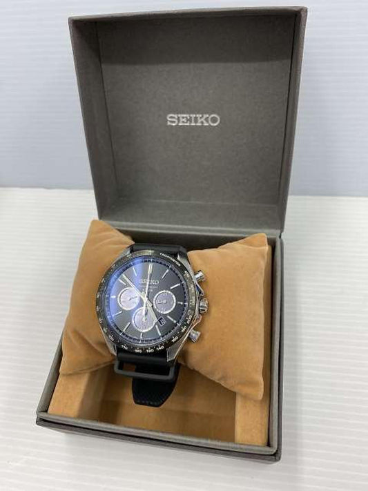 Seiko Watch Solar Chronograph V175-0FA0 Used in Japan F/S