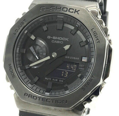 Casio Watch G-Shock Metal Bezel Quartz GM-2100BB-1AJF Used in Japan