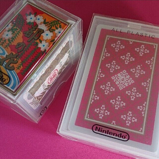 Rare Nintendo Playing Cards & Hanafuda Set Used in Japan F/S