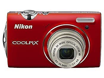 Nikon Digital Camera COOLPIX S5100 Clear Red S5100RD Used in Japan F/S