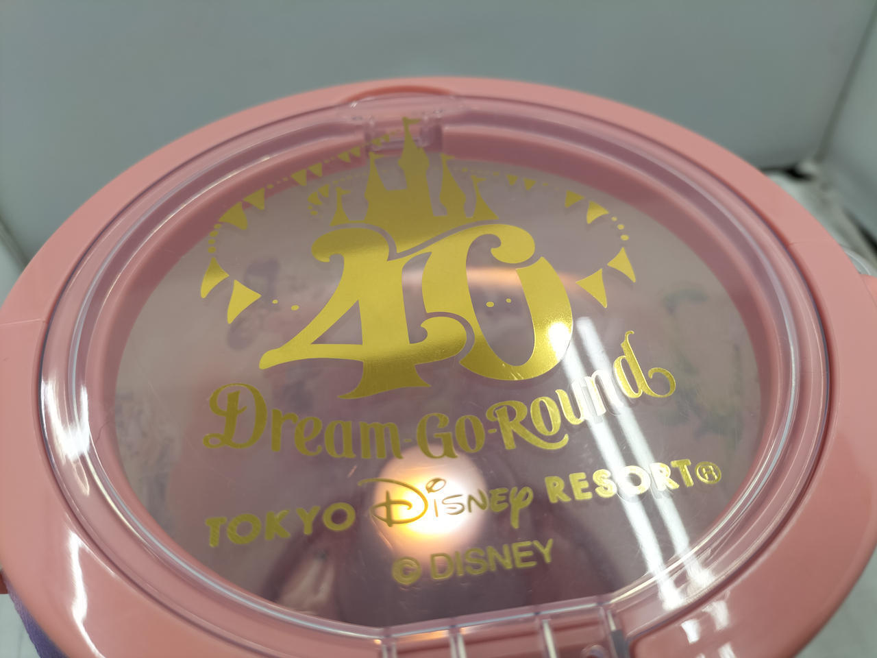 Rare Tokyo Disney Resort Popcorn Bucket 40th Anniversary Used in Japan