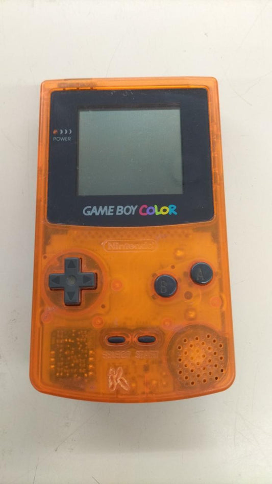 Nintendo Gameboy Color CGB-001 Daiei Hawks model Clear Orange Used in Japan F/S