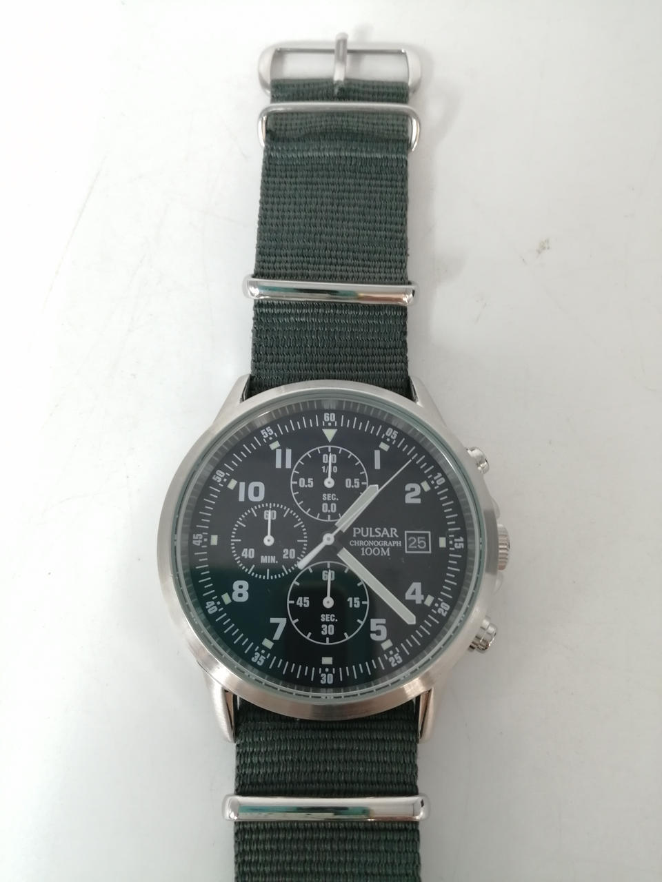 Seiko Watch Chronograph PULSAR PM3129X1 Used in Japan F/S