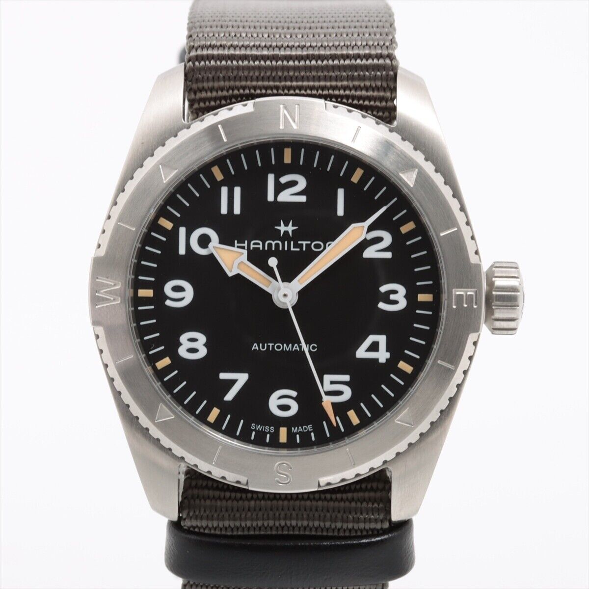 Near Mint Hamilton Watch Khaki Field H702250 AT Used in Japan F/S