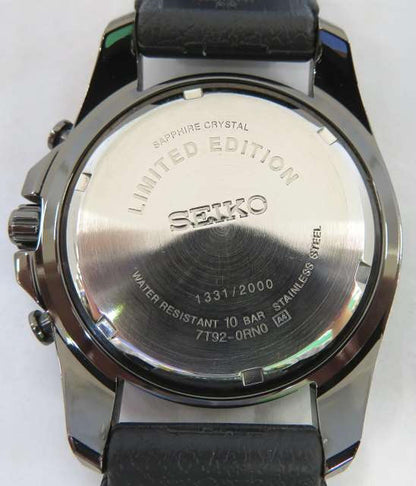 Seiko Watch Chronograph Limited Edition 7T92-0RN0 Used in Japan F/S