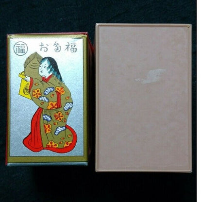 Rare Mint Nintendo Otafuku Hanafuda Yachaka Red Used in Japan F/S