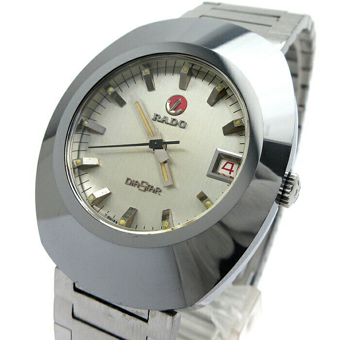 Rado Watch Diastar Steel Automatic Mens Silver Used in Japan F/S