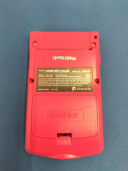 Nintendo Gameboy Color Red CGB-001 Used in Japan