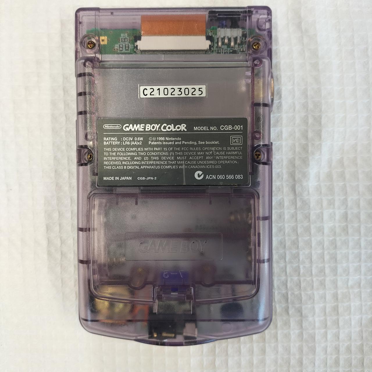 Nintendo Gameboy Color Clear CGB-001 Used in Japan F/S