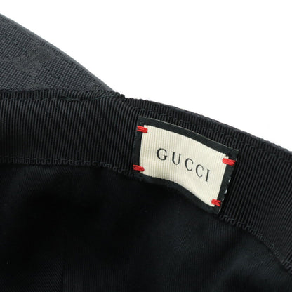 Rare Gucci Original GG Canvas Baseball Cap Black Red Green Used in Japan F/S