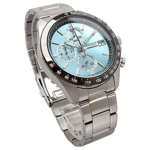 SEIKO Chronograph Quartz Watch for Men SBTR029 Turquoise Blue New From Japan F/S