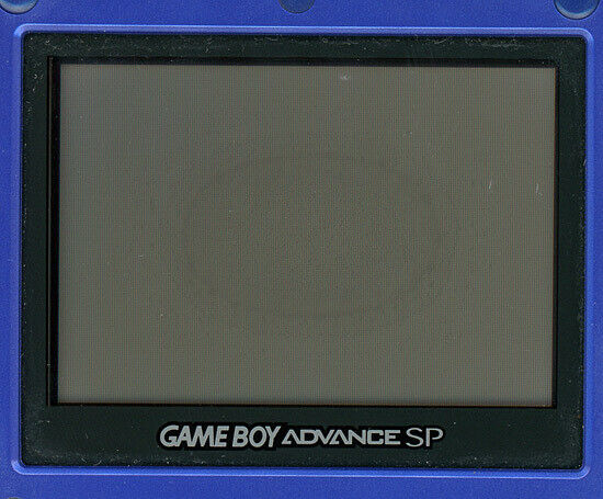 Nintendo Game Boy Advance SP Azurite Blue LCD screen damage Used in Japan F/S