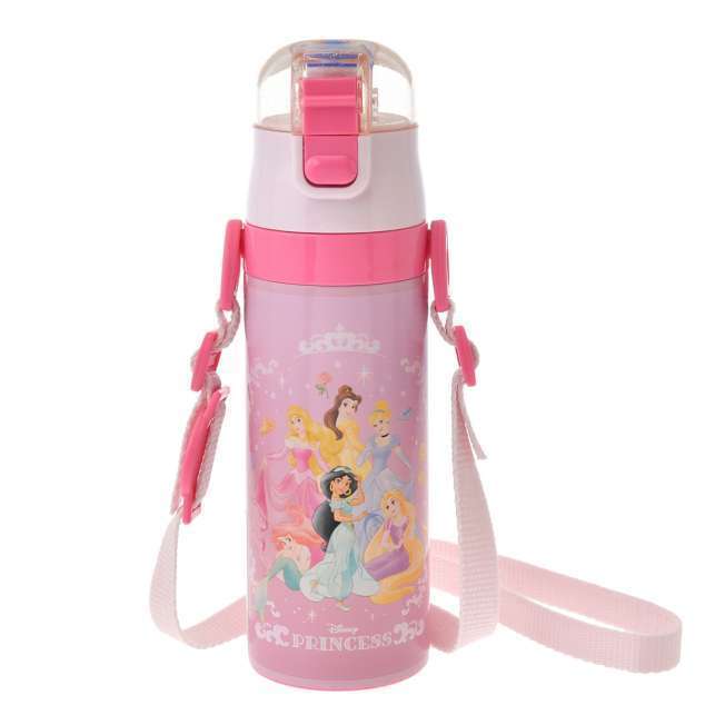 New Disney Princess Water Bottle with Strap Romantic Princess Back to School NEW