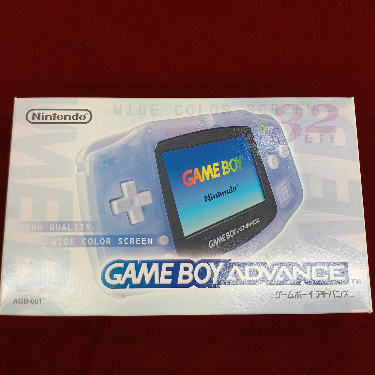 Nintendo Game Boy advance AGB-001 Milky Blue w/box Used in Japan F/S