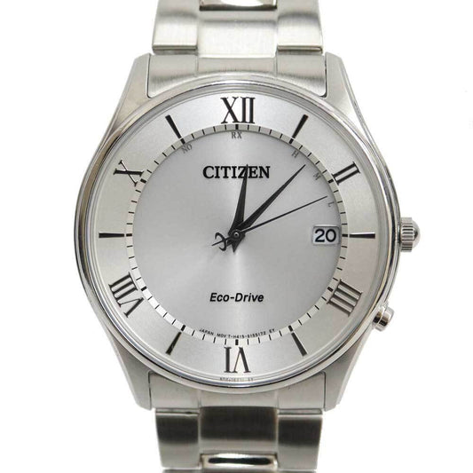 Citizen Watch Eco-Drive Electric Wave Solar AS1060-54A w/box Used in Japan F/S