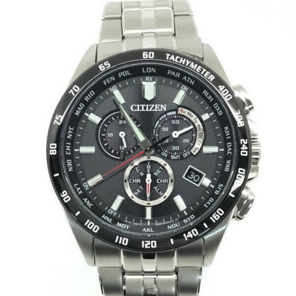 Citizen Watch Eco-Drive Electric Wave Solar Men's CB5874-90E Used in Japan F/S