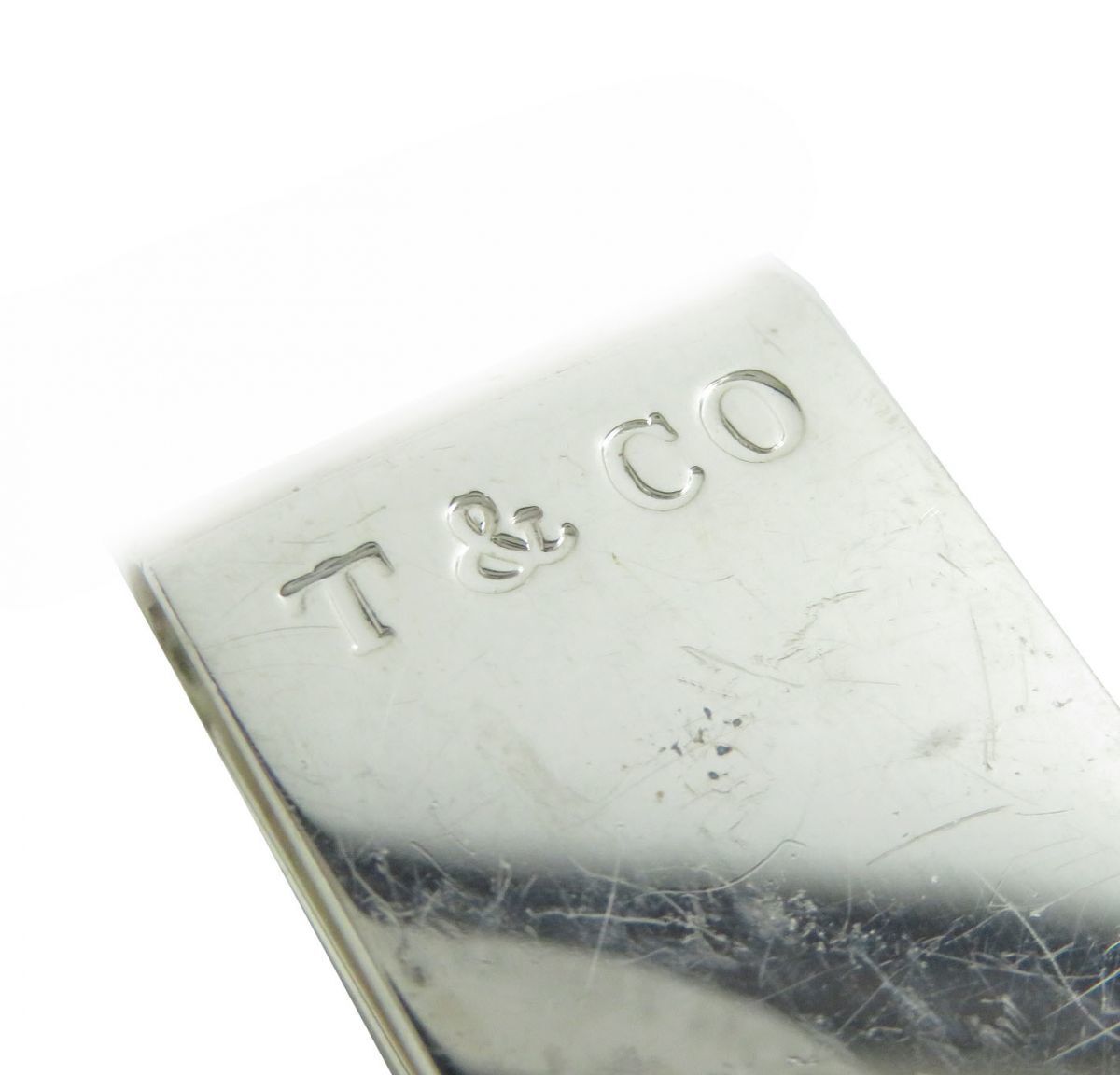 TIFFANY & Co. Tiffany 1837 SV925 Sterling Silver Logo Engraved Money Clip Men's