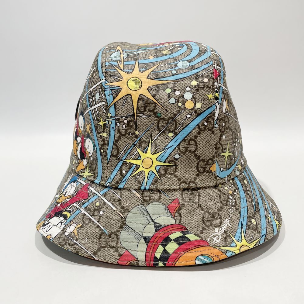 Gucci Hat Size M/58cm Disney Donald collaboration GG Supreme blue Used in Japan