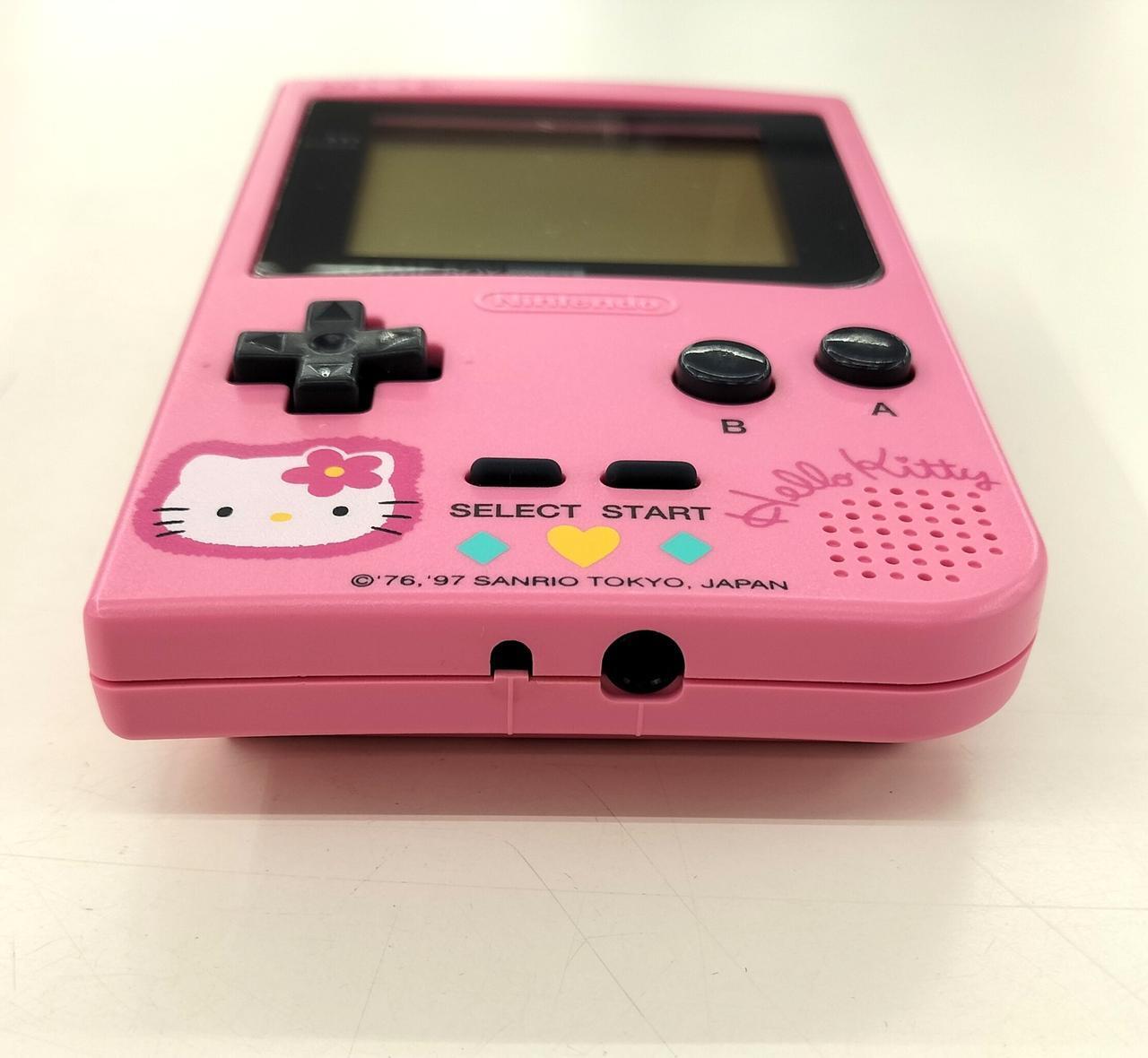 Rare NINTENDO Game Boy Pocket Hello Kitty : MGB-001 Used in Japan F/S