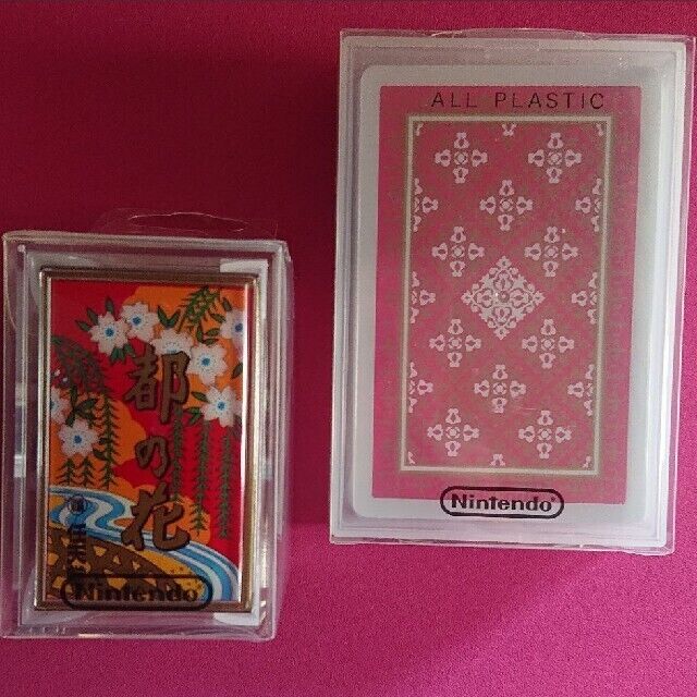 Rare Nintendo Playing Cards & Hanafuda Set Used in Japan F/S