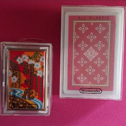 Rare Nintendo Playing Cards & Hanafuda Set Used in Japan F/S