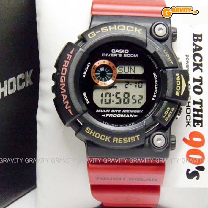 Rare Casio Watch G-Shock GW-200TCBK9-4JR BACK TO THE 90s FROGMAN Used in Japan